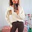 Jersey Beige Print